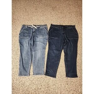 Lot Of 2 Judy Blue Jogger Blue Jeans Sz 24w